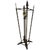 Verona Arrow Bronze Lamp With Crested Globe For Sale