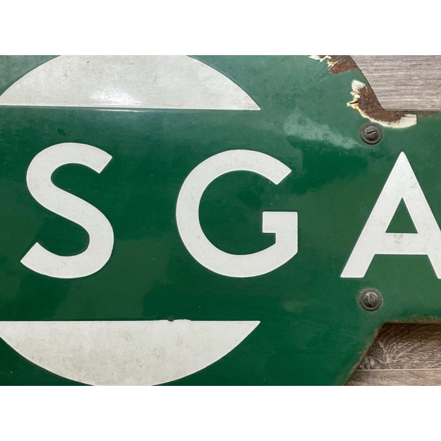 Art Deco British 1940s Southern Railway Enamel Target Sign – Ramsgate Station, Kent For Sale - Image 3 of 18