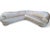 Champagne Postmodern Curved Sectional Sofa Carson's Style Newly Reupholstered For Sale - Image 8 of 9