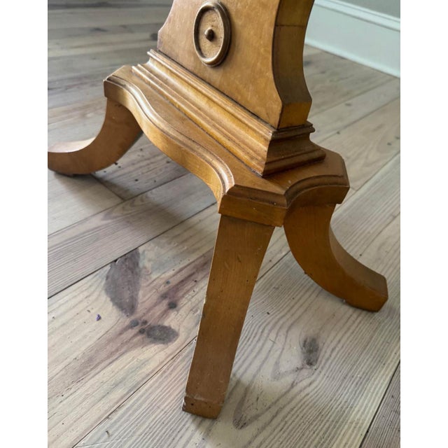 Early 20th Century "Biedermeier Style" Lyre Side Table For Sale - Image 4 of 9