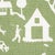 Schumacher Sample - Schumacher Farm Scene Fabric in Green For Sale - Image 4 of 5