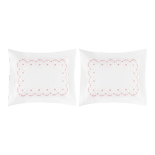 Meadow Standard Sham in Pink - a Pair For Sale