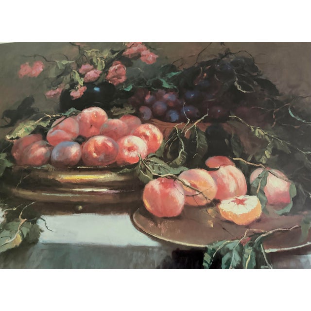 Modern Modern Louisa Li “Still Life With Peaches” Print For Sale - Image 3 of 5