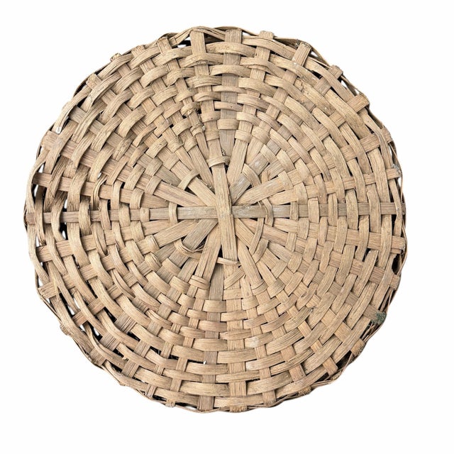 Early 20th Century Antique Split Oak Cotton Picking Gathering Basket For Sale - Image 5 of 7