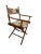 Walnut Directors Chair Folding New Canvas Textile Seat For Sale - Image 6 of 12