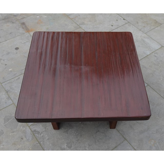 Minimalist Bamboo Side Table in the style of Axel Vervoordt, 1970s, in Very Good conditions. Designed 1970 to 1979