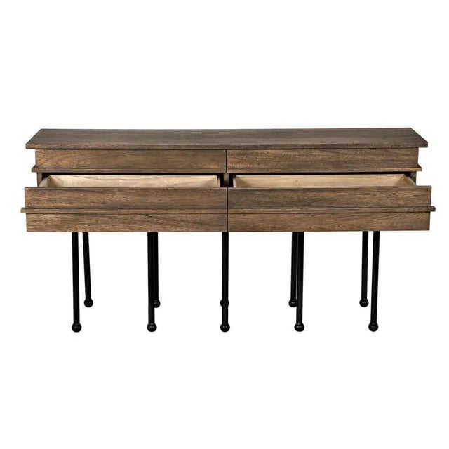 Noir NOIR Oliver Console, Dark Walnut For Sale - Image 4 of 5