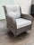 Shabby Chic Outdoor Porch Glider Swivel Chair For Sale - Image 3 of 12