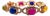 Bochic “Capri” Vintage Ruby, Blue Sapphire & Honey Sapphire - 18K Gold & Silver For Sale