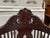 Brown Antique Rosewood Hand Carved Armchair, Profesionally Refinished, Gargoyle Ends For Sale - Image 8 of 8