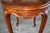 Louis XV Style Carved Oval Tea Table With Parquet Top and Slide Out Trays For Sale - Image 10 of 10