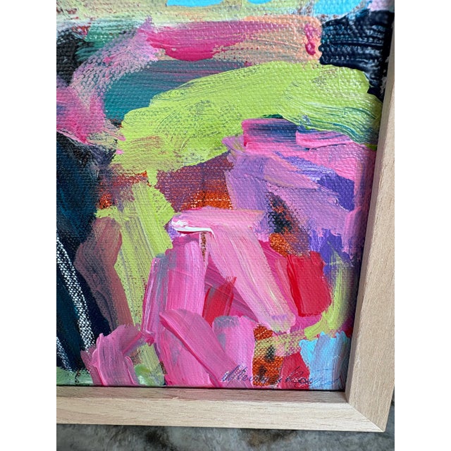 2020s 2025 Original European Acrylic Abstract Painting, Framed For Sale - Image 5 of 6