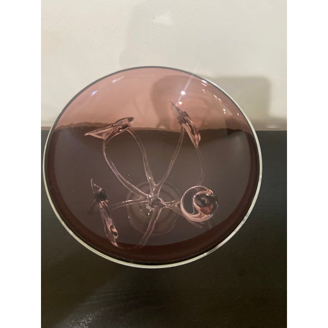 Beautiful piece of art! Handblown glass from Krosno, Poland