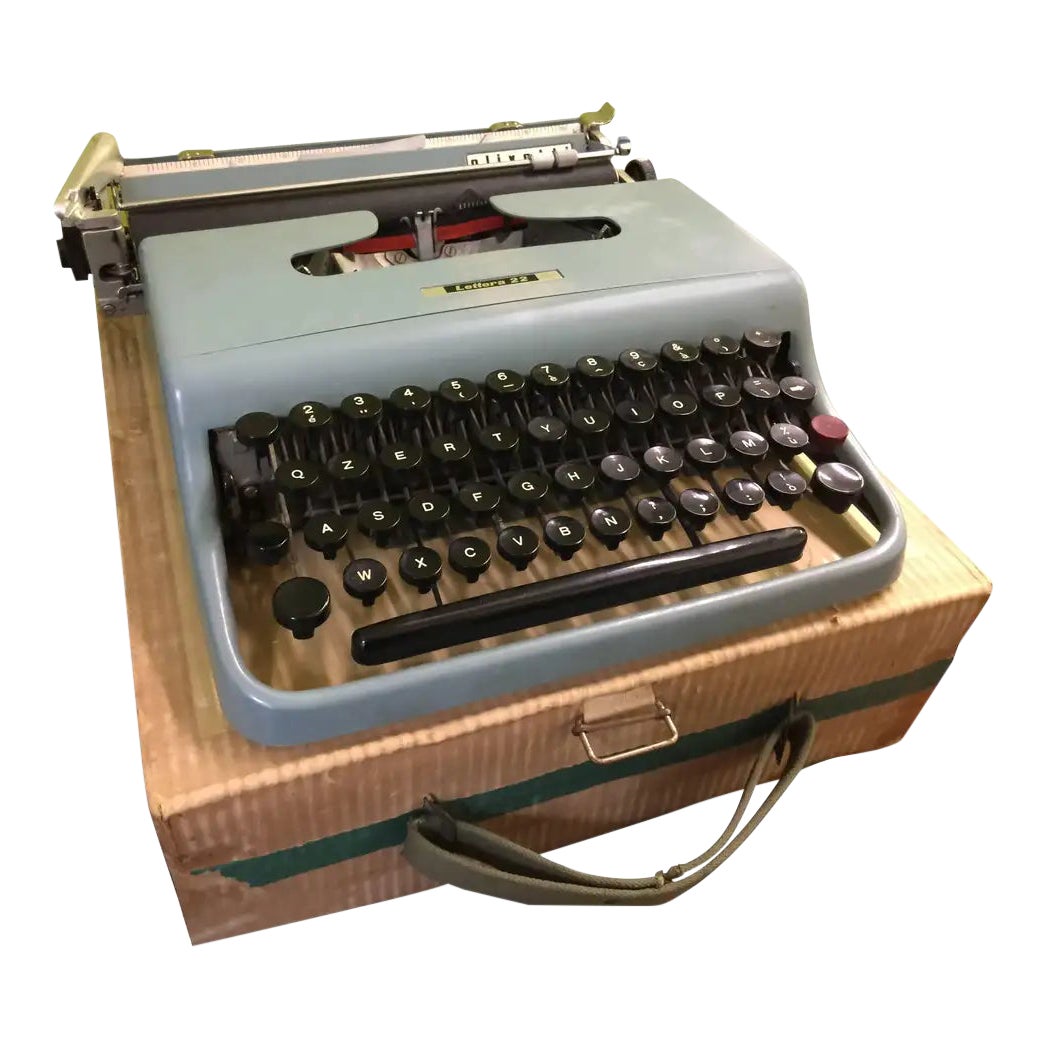 1960s Olivetti Lettera 22 Typewriter Chairish