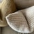 Linen Wool and Linen Accent Pillow With Down Feather Insert For Sale - Image 8 of 11