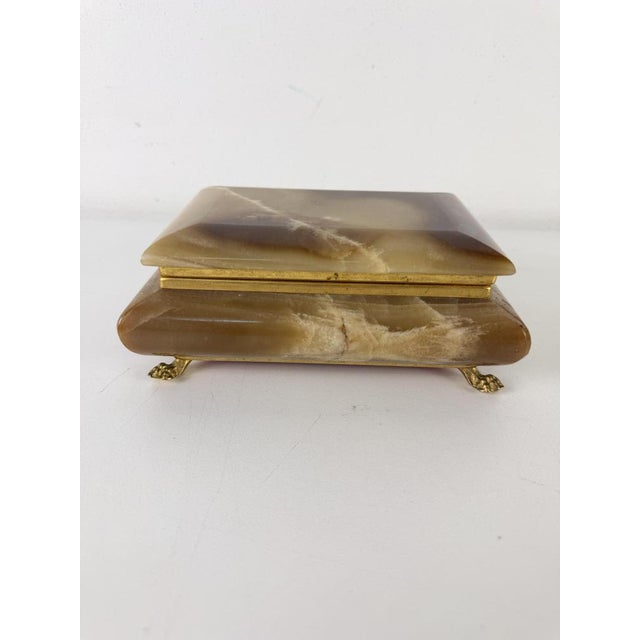 Onyx Jewelry Box, Italy, 1950s For Sale - Image 9 of 9