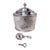 Hester Bateman Tea Caddy Georgian Neoclassical English Sterling Silver 1784 For Sale