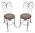 19Thc Ice Cream Parlor Chairs -Children's Dated 1889 For Sale