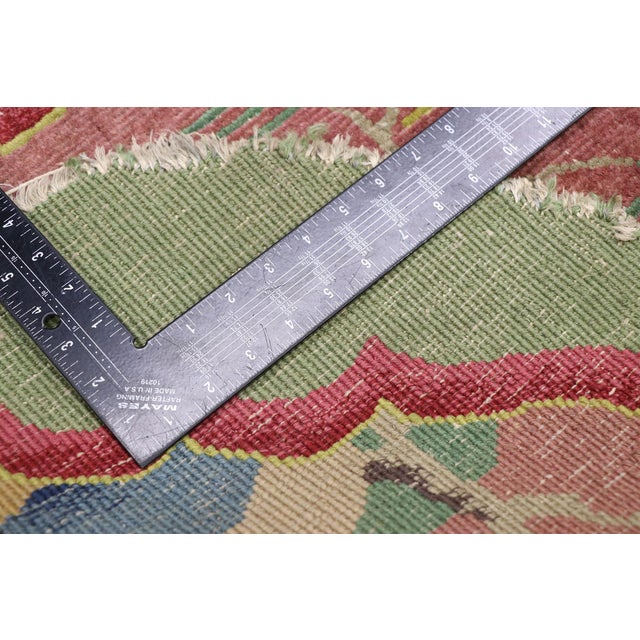 Early 20th Century Antique Chinese Art Deco Oval Rug, 03'00 X 04'09 For Sale - Image 5 of 8