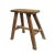 Vintage Elm Work Rustic Farm Stool For Sale - Image 4 of 11