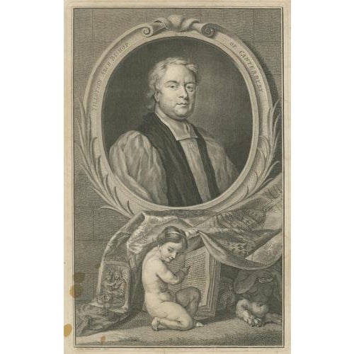 Black After Sir Godfrey Kneller, Tillotson Archbishop Canterbury Portrait, 1746, Print For Sale - Image 8 of 9