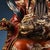 A magnificent and highly detailed vintage sculpture of Caishen, the revered Chinese God of Wealth. This substantial piece...
