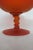 Glass Tiffin Glass Satin Amberina Apricot Twisted Footed Glass Compote Bowl For Sale - Image 7 of 13