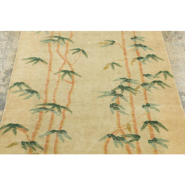 Contemporary Chinese Deco Style Wool Runner by Rug & Kilim, India For Sale In New York - Image 6 of 9