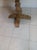Wood 1980s Farmhouse Style Table Sculpted Pedestal Base Rustic Brown Pine Wood Finish For Sale - Image 7 of 7