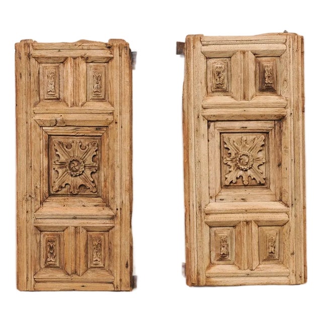 18th C. French Cabinet Doors or Wall Panels - A Pair For Sale