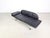 Black Two-Seater Chaise Lounge in Leather For Sale - Image 8 of 12