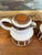 Vintage Mid-Century Modern Midwinter Pottery Creamer and Lidded Sugar Bowl Set, Hand-Painted in England For Sale In Seattle - Image 6 of 9