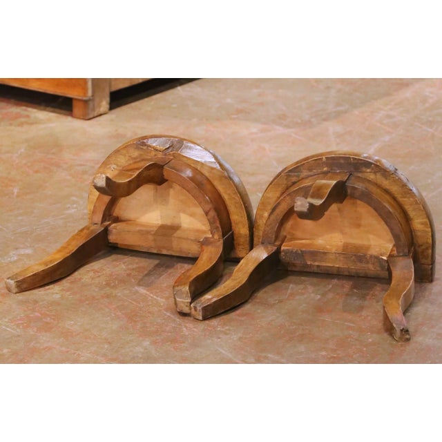 Pair of 18th Century French Walnut Milking Stools From Normandy For Sale - Image 10 of 10