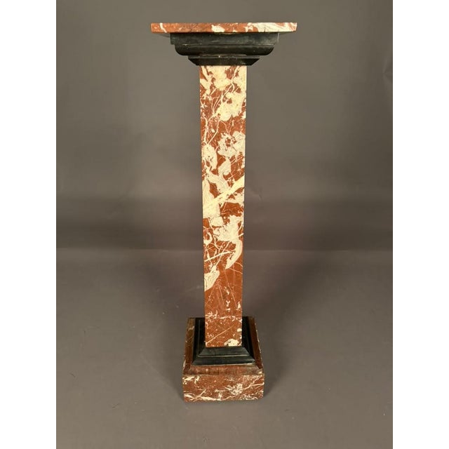 Auburn French Marble Pedestal, Circa 1870 For Sale - Image 8 of 9