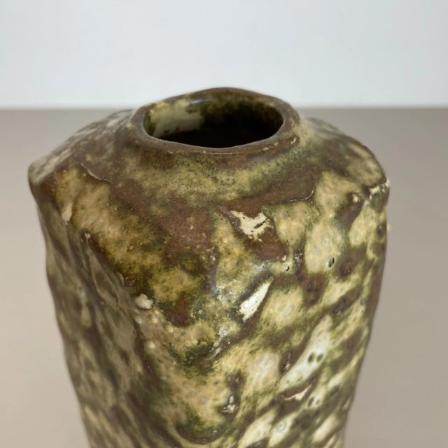 Green Dutch Ceramic Studio Pottery Vase by Piet Knepper for Mobach, 1960s For Sale - Image 8 of 18
