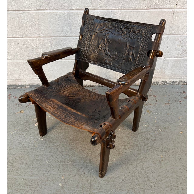 Angel I. Pazmino 60's Lounge Chair and Ottoman Set by Angel I. Pazmino for Muebles De Estilo For Sale - Image 4 of 15