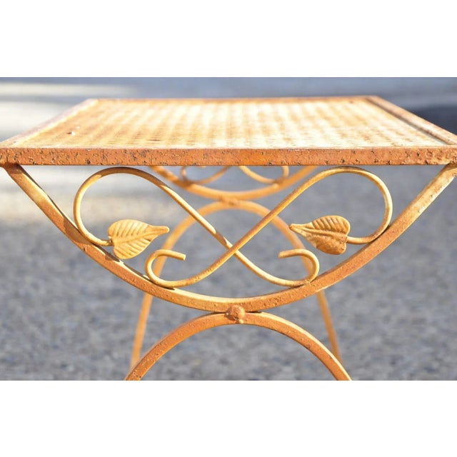 Mid-Century Modern Mid 20th Century Vintage Salterini Style Mid Century Wrought Iron Nesting Side Tables - Set of 3 For Sale - Image 3 of 12
