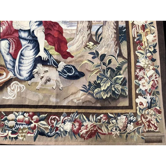Antique 19th Century Silk & Wool French Tapestry For Sale In Los Angeles - Image 6 of 13