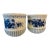 Large blue.and White Cache Pots, a Pair For Sale