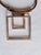 Vintage 1970s Brutalist Geometric Gold-Tone Pendant Necklace For Sale In New York - Image 6 of 12
