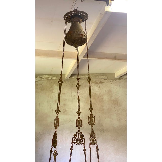 Antique Neo-Gothic Church Chandelier, 1800s For Sale - Image 6 of 10