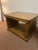 1970s Set of Two Postmodern Cube Side Tables With Brass Corner Brackets For Sale - Image 9 of 12