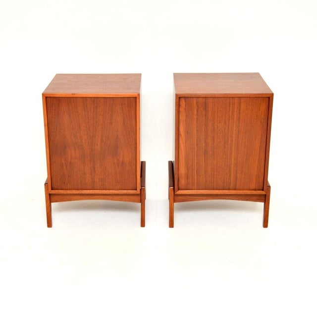 1960s Vintage Danish Teak Nightstands by Ib Kofod-Larsen, 1960, Set of 2 For Sale - Image 5 of 11