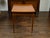 French 19th Century Walnut Side Table with Gilt Embossed Leather Top and Drawer For Sale - Image 11 of 12