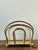 Vintage Brass Newspaper Rack After Dorothy Draper For Sale - Image 10 of 12