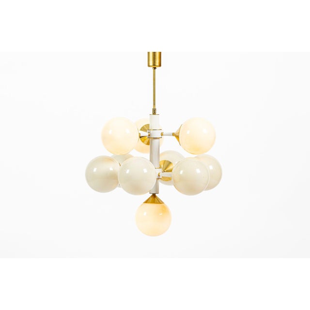 1970s Mid-Century Modern Sputnik Chandeliers by Szarvasi, Hungary - a Pair 3 Available For Sale - Image 11 of 18