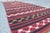 Burgundy 1960s Cabin Style Hand Knotted Kilim Runner For Sale - Image 8 of 11