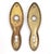 Traditional Vintage Wooden Brass Dummy Door Knob Set For Sale - Image 3 of 4