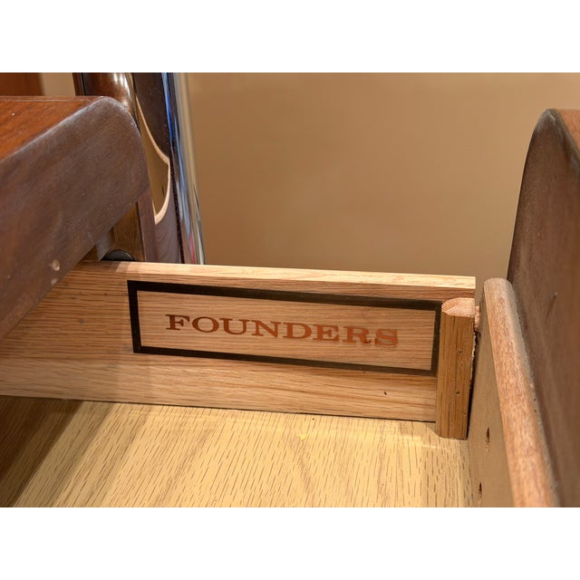 Founders Furniture Company Founders Walnut, Chrome and Glass Shelving Unit, Jack Cartwright For Sale - Image 4 of 15