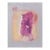 Magenta and Yellow Abstract Expressionist Composition in Acrylic on Paper by Ricardo De Silva For Sale